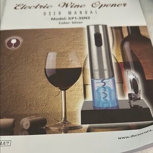 Secura Electric Wine Opener Silver